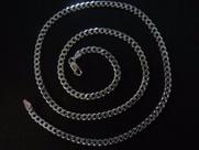 Conjunto Corrente E Pulseira Grumet Em Prata 925