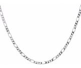 Conjunto Corrente E Pulseira Masculina 3 Em 1 3mm Prata 925