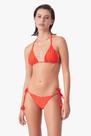 Conjunto cortininha flor tomate