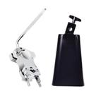 Conjunto Cowbell Set MOONBACK L-Rod, braçadeira com campainha de 7 polegadas