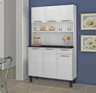 Conjunto Cozinha Com Tampo 6 Pts 1 Gaveta Rose Branco Itatiaia