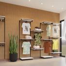 Conjunto Cremalheira Comac 4 Estantes 10 Prateleiras Para Closet ou Loja 247x200 cm