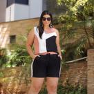 Conjunto Crepe Plus Size Tam 48