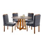Conjunto Cristal Mesa Redonda 1,2 m e 4 Cadeiras Madeira Maciça Móveis Mundial Móveis Mix Conjunto Cristal Mesa Redonda 1,2 m e 4 Cadeiras Madeira Maciça Móveis Mundial Móveis Mix