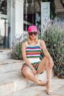 Conjunto croche listras