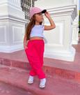 Conjunto croped com calça infantil