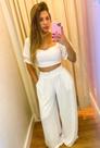 Conjunto Croped e Calça pantalona
