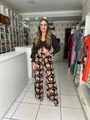Conjunto croped e pantalona