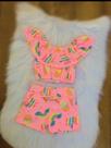 Conjunto cropet e saia colors