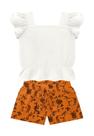 Conjunto Cropped Babados Short Faixa Milon Conjunto Cropped Babados Short Faixa Milon