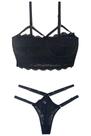 Conjunto Cropped Beyoncé de Renda sem Bojo Conjunto Cropped Beyoncé de Renda sem Bojo