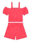 Conjunto Cropped Brandili 36226 Infantil Estampado Algodão T. 04/12 Conjunto Cropped Brandili 36226 Infantil Estampado Algodão T. 04/12