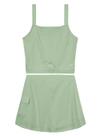 Conjunto Cropped Brandili 36291 Infantil Saia Shorts Algodão T. 08/14