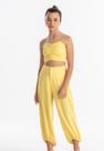 Conjunto Cropped Calça Amarelo Bobby Lulu