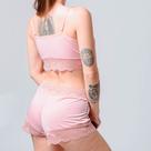 Conjunto Cropped com Renda