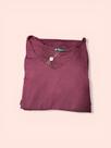 Conjunto cropped decote v manga longa e calca pantalona cor:vinhotamanho:gg