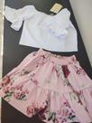 Conjunto Cropped e Mini Saia