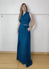 Conjunto cropped e saia longa