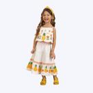 Conjunto Cropped e Saia Midi Abacaxi Infantil Menina Nanai 6000280