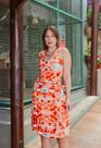 Conjunto cropped e saia midi clochar