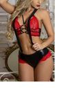 conjunto cropped e short em renda