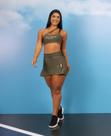 Conjunto cropped e short saia military elite maria gueixa