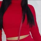 conjunto cropped manga longa + legue suplex com elastico várias cores