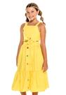 Conjunto Cropped Saia Amarelo Mylu