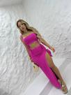 Conjunto cropped saia biquíni praia carnaval