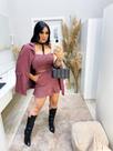 Conjunto cropped + shorts saia malha Conjunto cropped + shorts saia malha