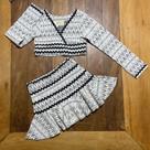Conjunto Croppet/Saia Infantil Two In TAM.10