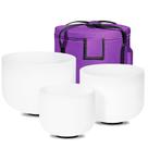 Conjunto Crystal Singing Bowl 432HZ Sound Healing 20-30cm CVNC