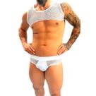 Conjunto Cueca e Cropped Arrastão SD Clothing Branco Conjunto Cueca e Cropped Arrastão SD Clothing Branco