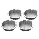 Conjunto cuisinart 4 formas de confeitaria em aço inox antiaderente cmbm-4pmk