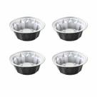 Conjunto cuisinart 4 mini bundts em aço inox antiaderente cmbm-4bnt