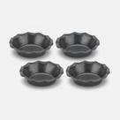 Conjunto cuisnart 4 mini forminhas caneladas para tortinhas em aço inox antiaderente cmbm-4flt
