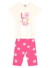 Conjunto Curto Brandili 36225 Infantil Estampado Algodão T. 04/10