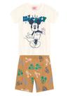 Conjunto Curto Brandili 36376 Infantil Mickey Mouse Algodão T. 01/03