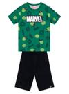 Conjunto Curto Brandili 36393 Infantil Marvel Capitão América Algodão T. 04/10