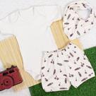 Conjunto curto com bandana ecológico surf