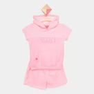 Conjunto Curto Infantil Romitex Moletinho Riscado Menina