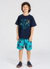 Conjunto Curto Menino Blusa e Bermuda Play Azul