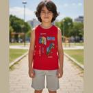 Conjunto Curto Menino Regata e Bermuda -Rei Rex Conjunto Curto Menino Regata e Bermuda -Rei Rex
