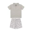 Conjunto Curto Tigor T Tigre Camiseta Polo e Bermuda Active