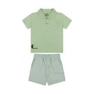 Conjunto Curto Tigor T Tigre Camiseta Polo e Bermuda Verde