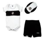 Conjunto Curto Vasco Body com Boné Revedor Conjunto Curto Vasco Body com Boné Revedor
