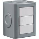 Conjunto De 1 Interruptor Simples Tramontina Lizflex Branco 10 A 250 V Com Acabamento Brilhante