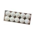 Conjunto De 10 Bolas De Natal Brancas Com Estrela Para Decoração De Árvore De Natal, Presente De Ano
