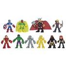 Conjunto de 10 Bonecos de Ação Marvel Playskool Heroes - 2,5 Polegadas