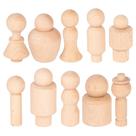 Conjunto de 10 Bonecos de Madeira TickiT